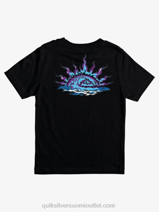Quiksilver D6JJ2230 pojat musta 8-16 waves Guard t-paita